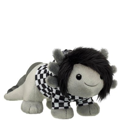 Emo Axolotl Soft Toy Check Hoodie Gift Set